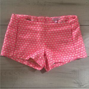 Pink Geometric Women Shorts